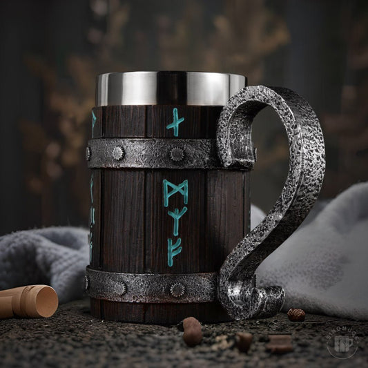 Viking Theme Beer Mug – Viking | Norse runes & Nordic jewelry