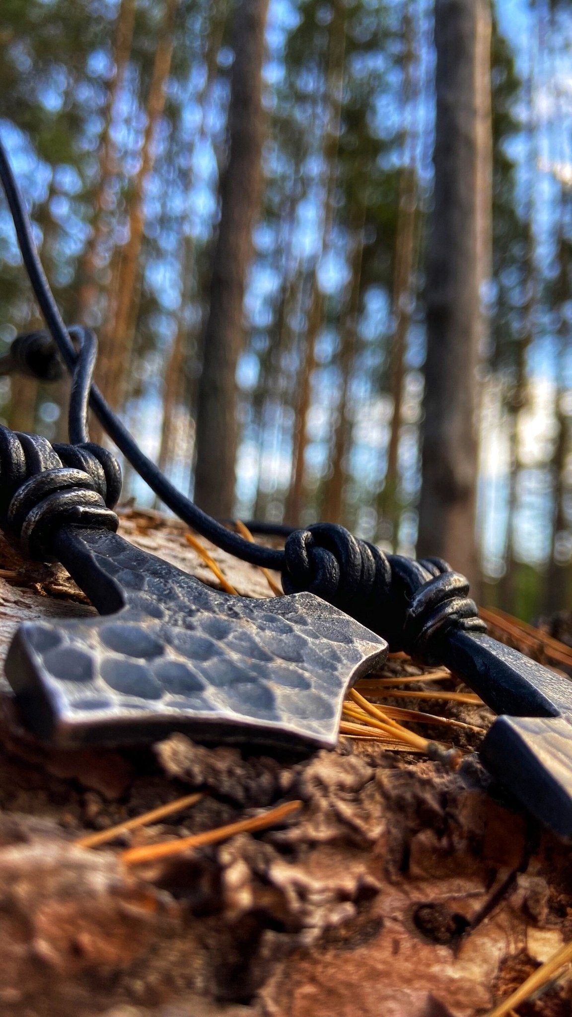 Viking Thor's Hammer 3 Forged Iron Mjolnir Pendant Jewelry Skyrim pendant Necklace – Viking jewerly | Norse runes & Nordic jewelry