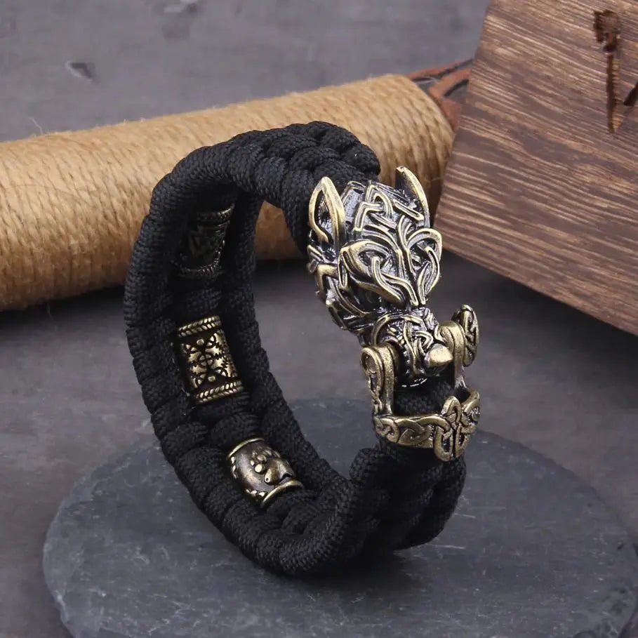 Viking Wolf Bracelet – Handmade Norse Bead Jewelry – Viking jewerly | Norse runes & Nordic jewelry