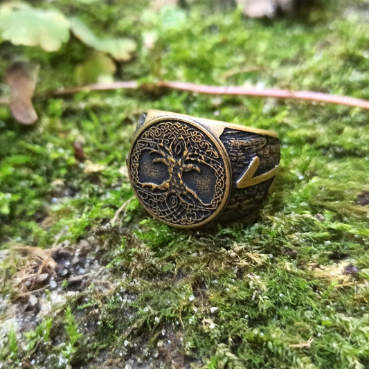 Yggdrasil Tree of Life Ring | Norse Celtic Pagan Jewelry – Viking jewerly | Norse runes & Nordic jewelry