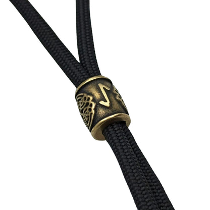 Eihwaz rune | Viking beads | Norse runes knife lanyard bead