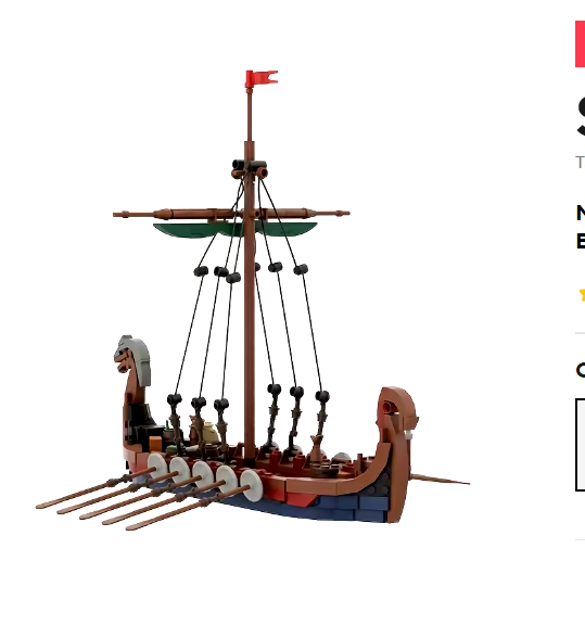 Medieval Viking Ship Building Blocks – 463 PCS Ocean Adventure Toy for Kids & Adults