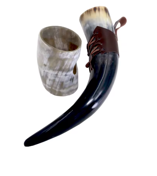 Handmade Viking Ox Horn Mug – Beer & Wine Goblet