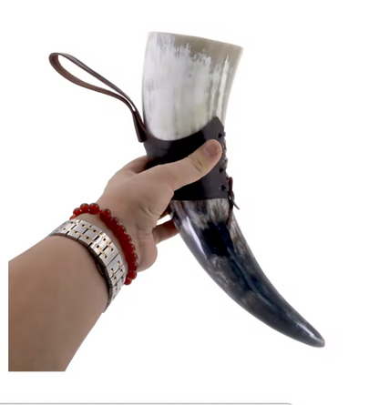 Handmade Viking Ox Horn Mug – Beer & Wine Goblet