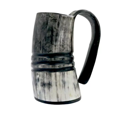 Natural Handmade Viking Horn Mug – Beer, Coffee Drinking Cup