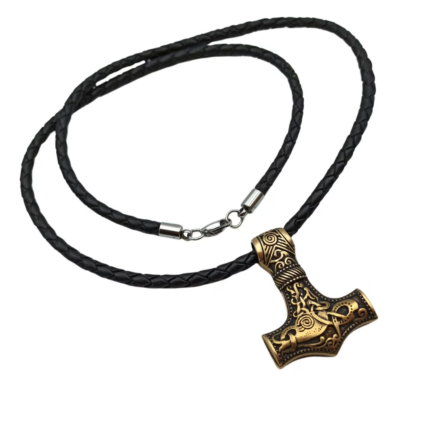 Norse Mjolnir pendant | Viking necklace | Thor's hammer