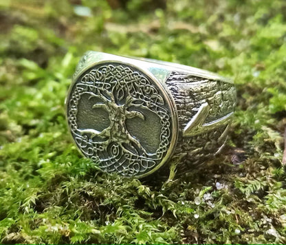 Yggdrasil tree of life ring | Norse Pagan Celtic jewelry