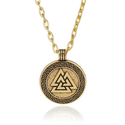 Viking Warrior Necklace – Valknut Rune Symbol of Odin