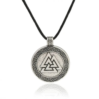 Viking Warrior Necklace – Valknut Rune Symbol of Odin