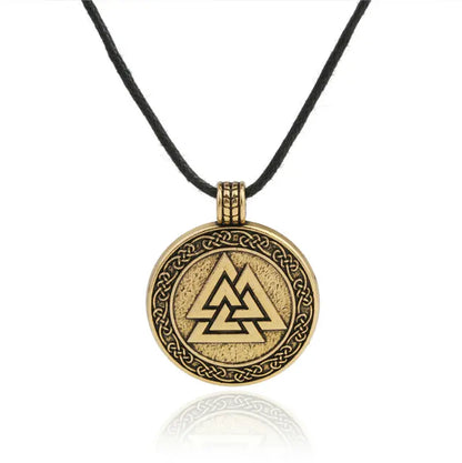 Viking Warrior Necklace – Valknut Rune Symbol of Odin