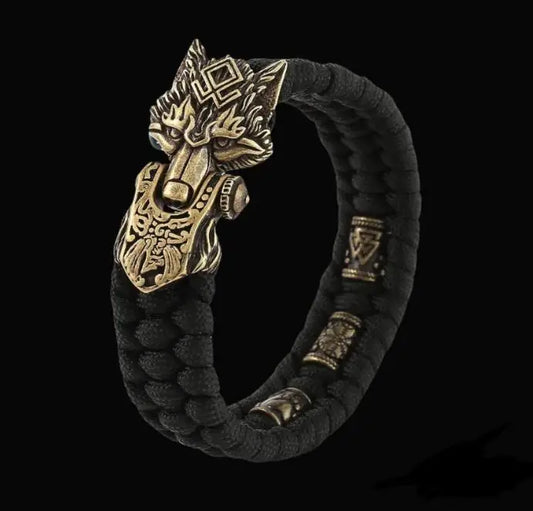 Viking Wolf Bracelet – Handmade Norse Bead Jewelry