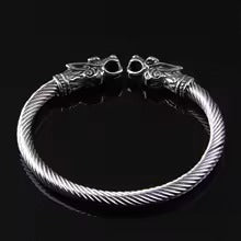 Stainless Steel Viking Dragon Bracelet