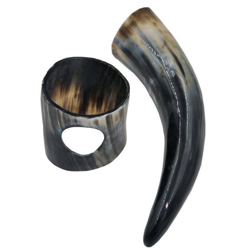 Authentic Viking Drinking Horn with Stand – Viking Drinkware | Norse runes & Nordic jewelry