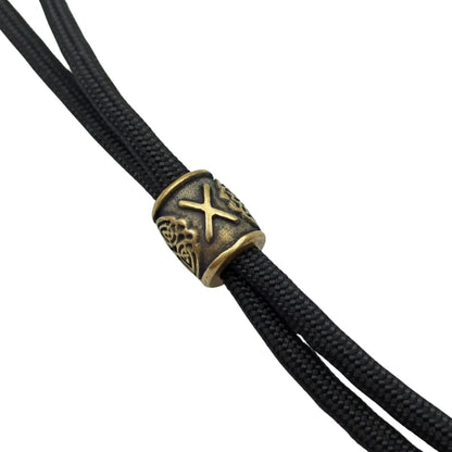 Gebo rune | viking runes beads | knife lanyard bead – Viking Accessories | Norse runes & Nordic jewelry