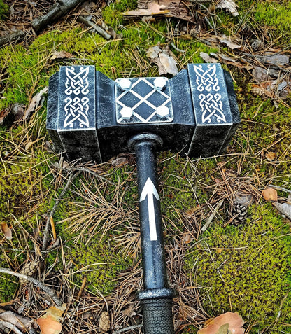 Hammer X Gungnir" Crossfit Viking Mjolnir Norse War Hammer Nordic Odin Gift Battle – Viking home decor | Norse runes & Nordic jewelry