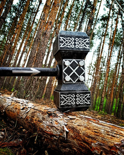 Hammer X Gungnir" Crossfit Viking Mjolnir Norse War Hammer Nordic Odin Gift Battle – Viking home decor | Norse runes & Nordic jewelry