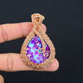 Handmade Purple Jasper Copper Pendant – Viking Amulet
