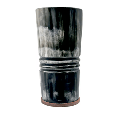Handmade Viking Horn Mug – Beer & Coffee Cup – Viking Accessories | Norse runes & Nordic jewelry