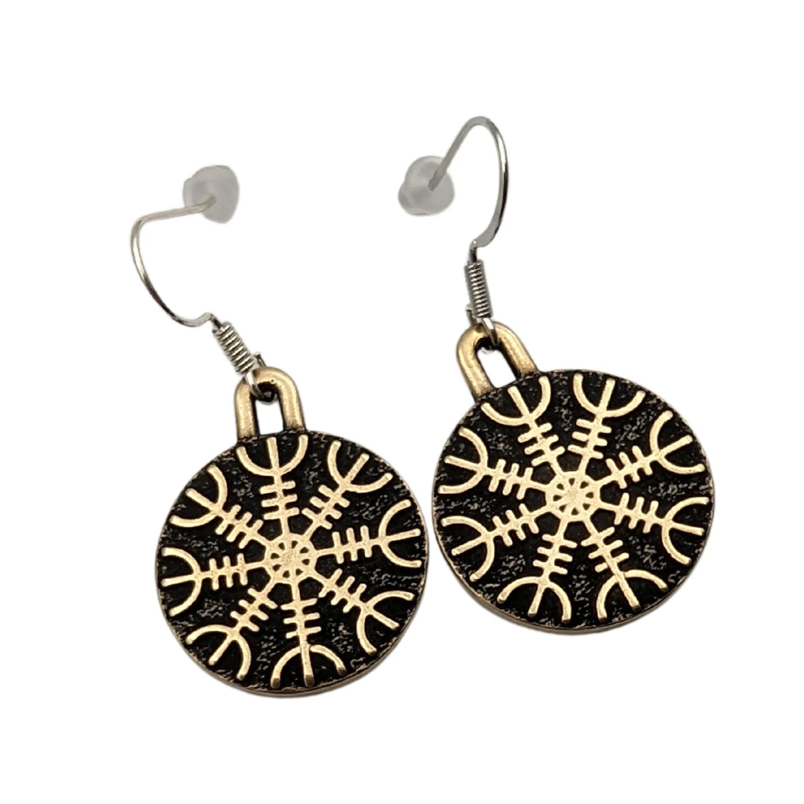 Helm of Awe earrings Viking jewelry Norse pagan – Viking jewerly | Norse runes & Nordic jewelry