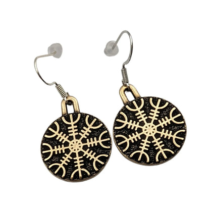 Helm of Awe earrings Viking jewelry Norse pagan – Viking jewerly | Norse runes & Nordic jewelry