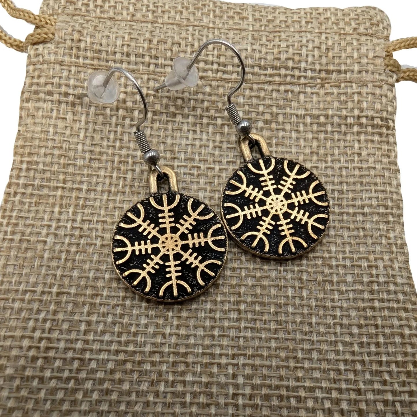 Helm of Awe earrings Viking jewelry Norse pagan – Viking jewerly | Norse runes & Nordic jewelry