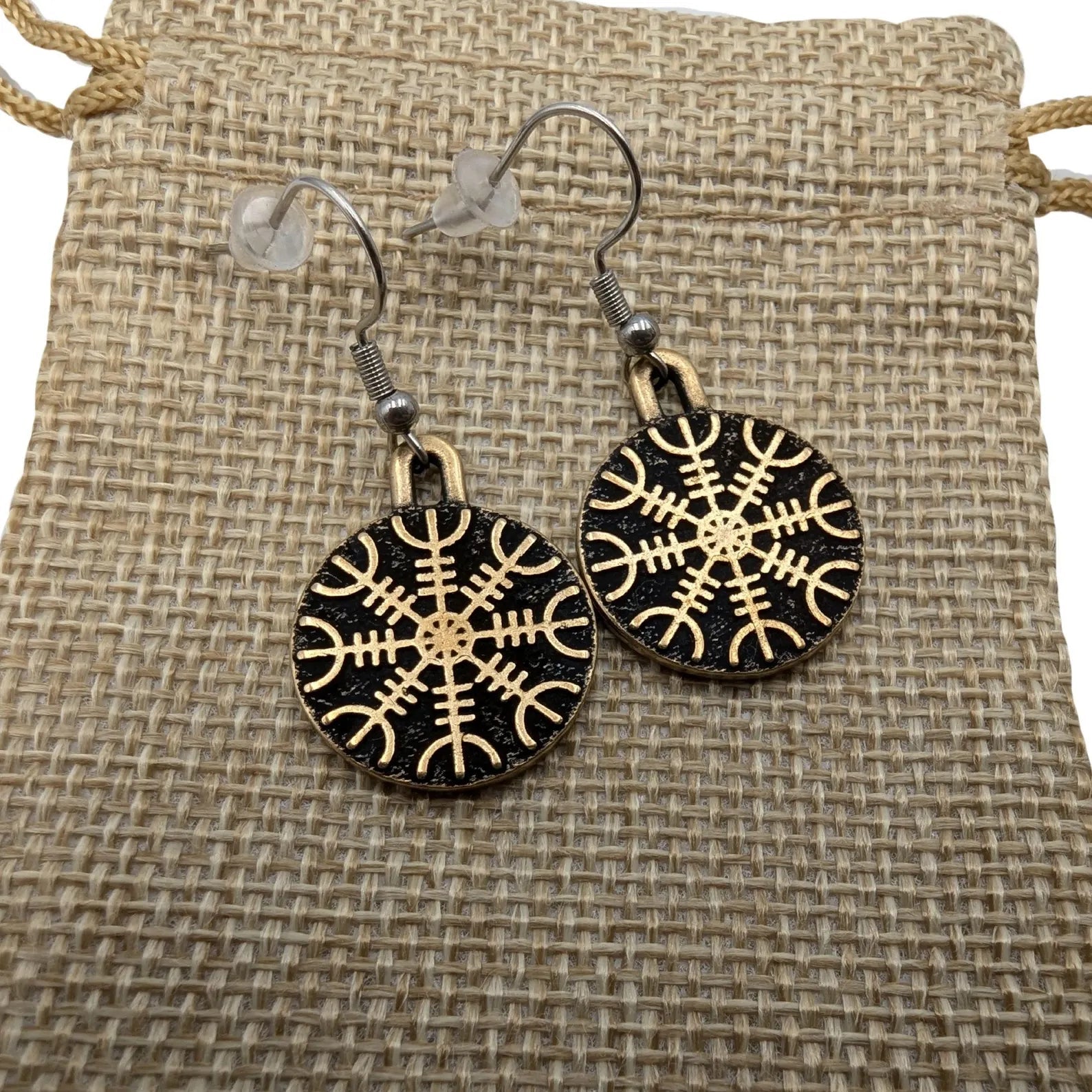 Helm of Awe earrings Viking jewelry Norse pagan – Viking jewerly | Norse runes & Nordic jewelry