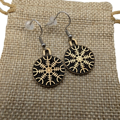 Helm of Awe earrings Viking jewelry Norse pagan – Viking jewerly | Norse runes & Nordic jewelry