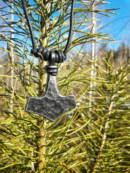 Hand Forged Viking Mjolnir Thor's Hammer 3 Norse Nordic Odin Thor Asatru Gift