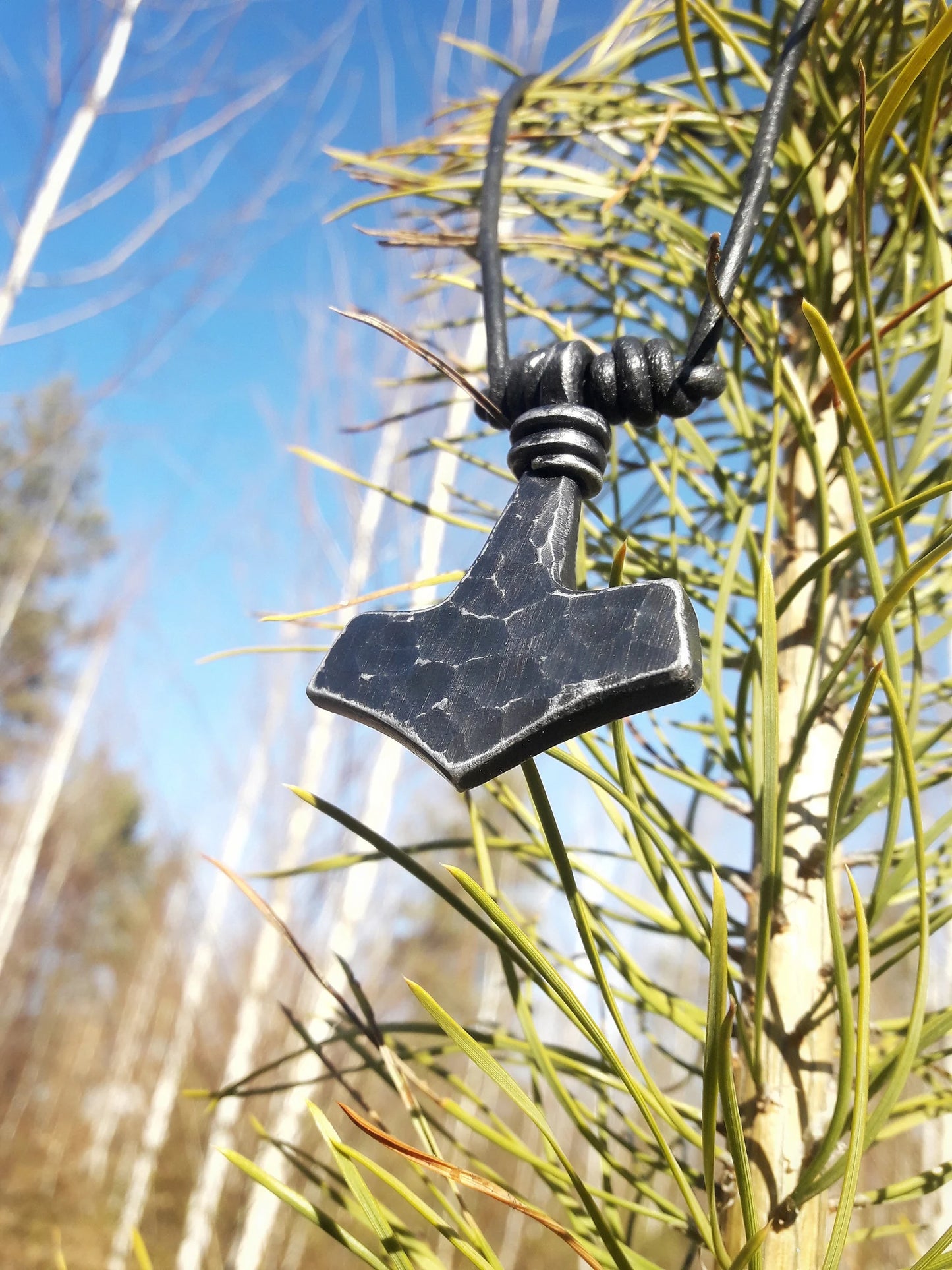 Hand Forged Viking Mjolnir Thor's Hammer 3 Norse Nordic Odin Thor Asatru Gift