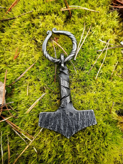 Hand Forged Mjolnir 7 Viking Thor's Hammer Norse Nordic Odin Thor Asatru Gift