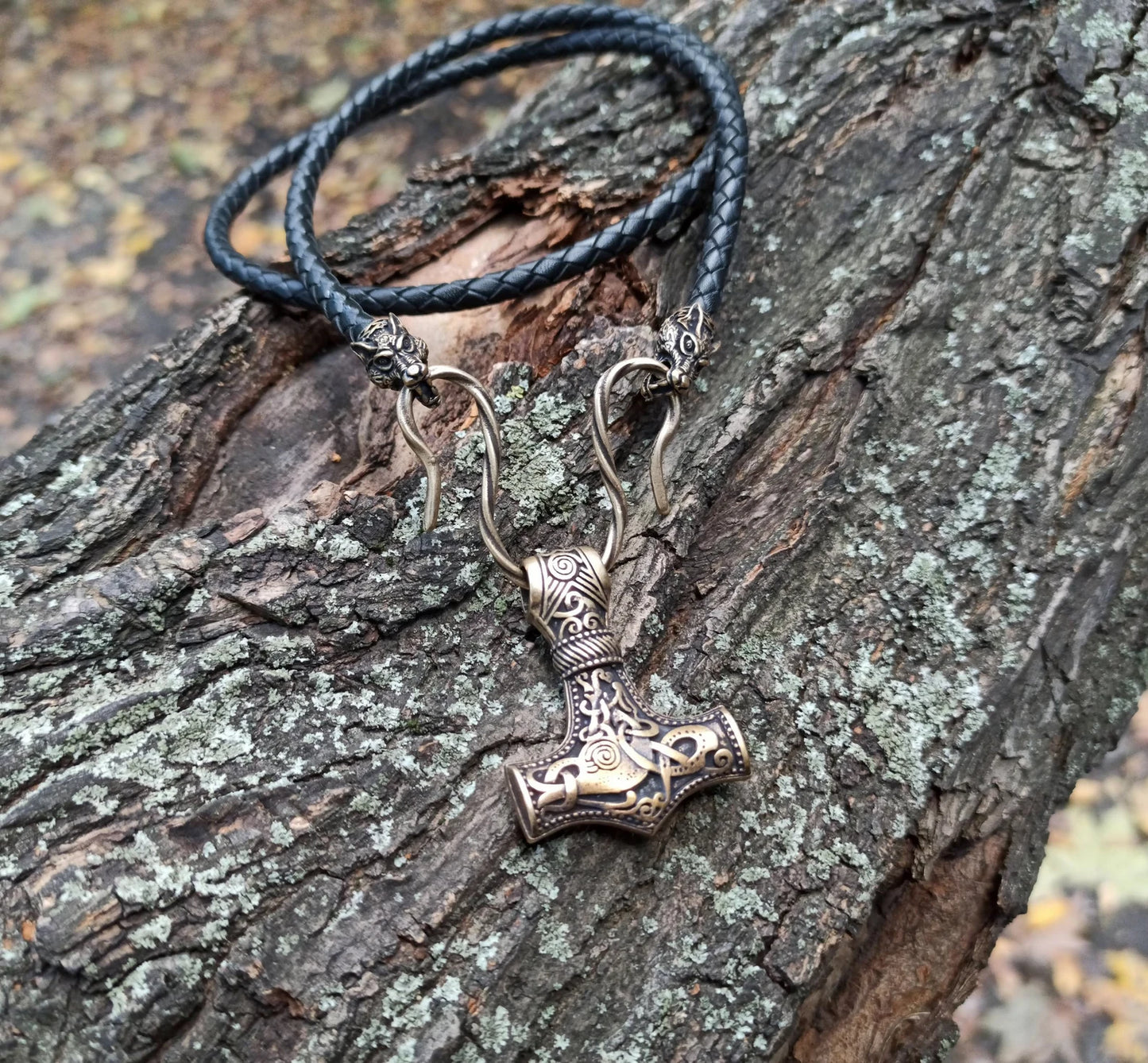 Norse Mjolnir pendant | Viking necklace | Thor's hammer