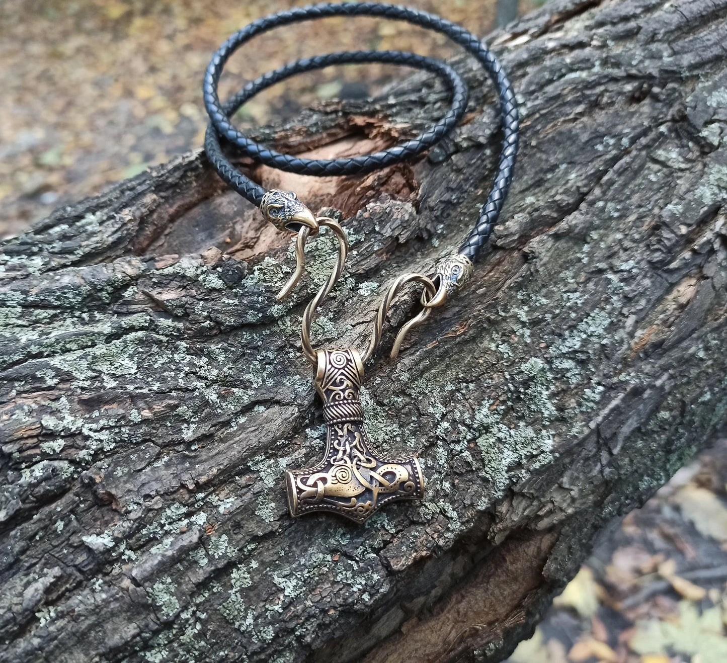 Norse Mjolnir pendant | Viking necklace | Thor's hammer