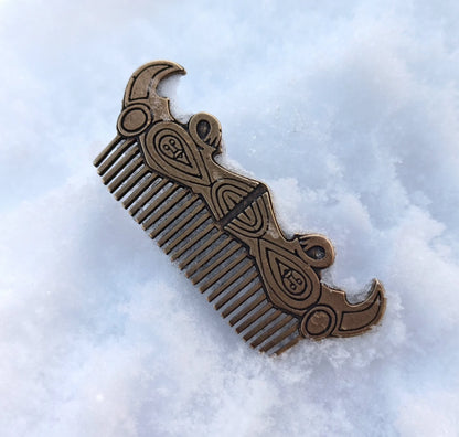 Viking beard metal comb | mens gifts | pocket accessories