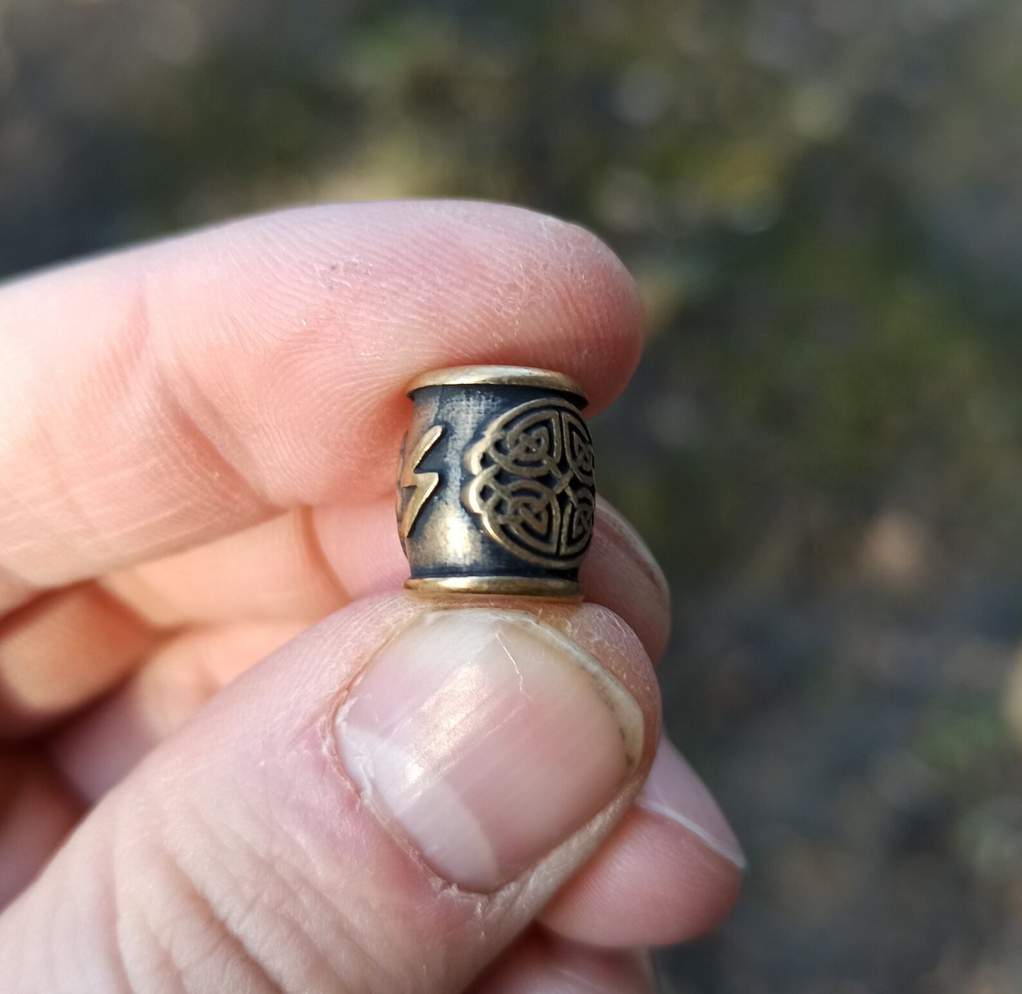 Sowilo rune | viking beads | norse lanyard bead