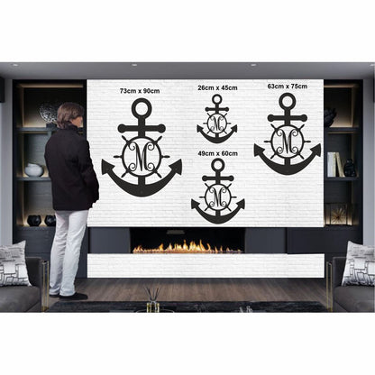 Anchor Wall Art, Metal Wall Decor, Metal Wall Hangings