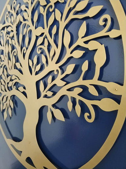 Family Tree Wall Art, Metal Wall Decor Metal Tree Sign, Tree of Life Art