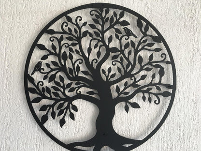 Family Tree Wall Art, Metal Wall Decor Metal Tree Sign, Tree of Life Art