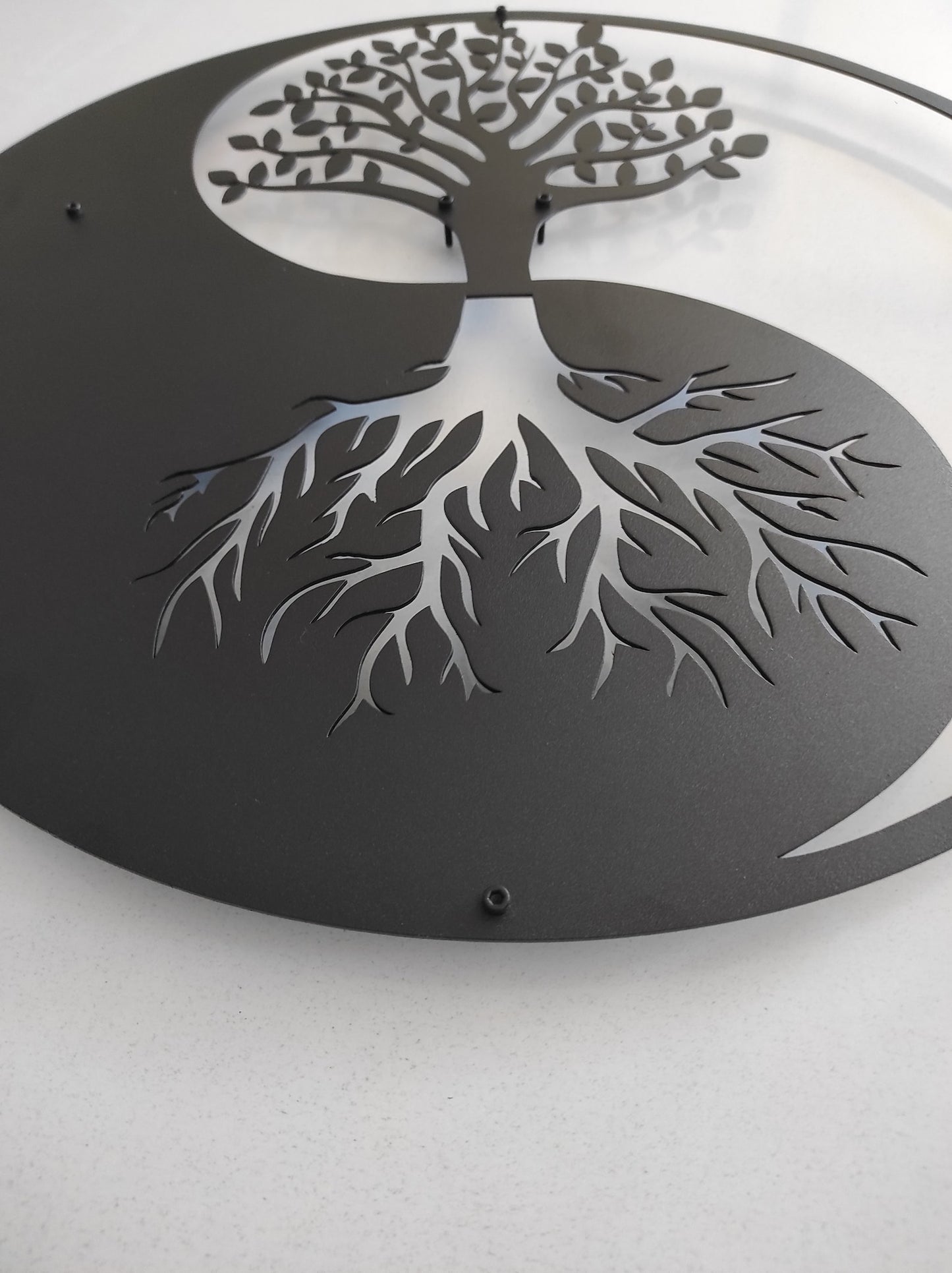 Metal Yin Yang Decor, Tree of Life Wall Decoration