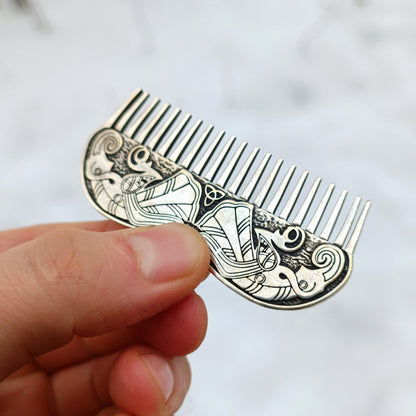 Odin norse raven viking comb | nordic gift beard care