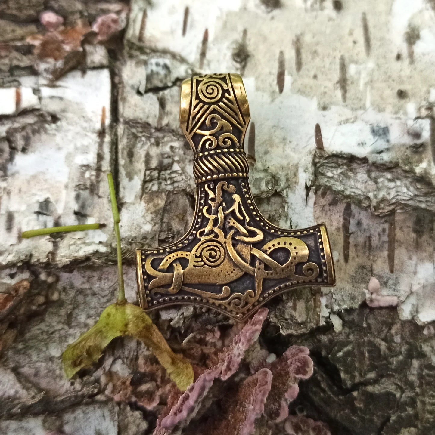 Norse Mjolnir pendant | Viking necklace | Thor's hammer