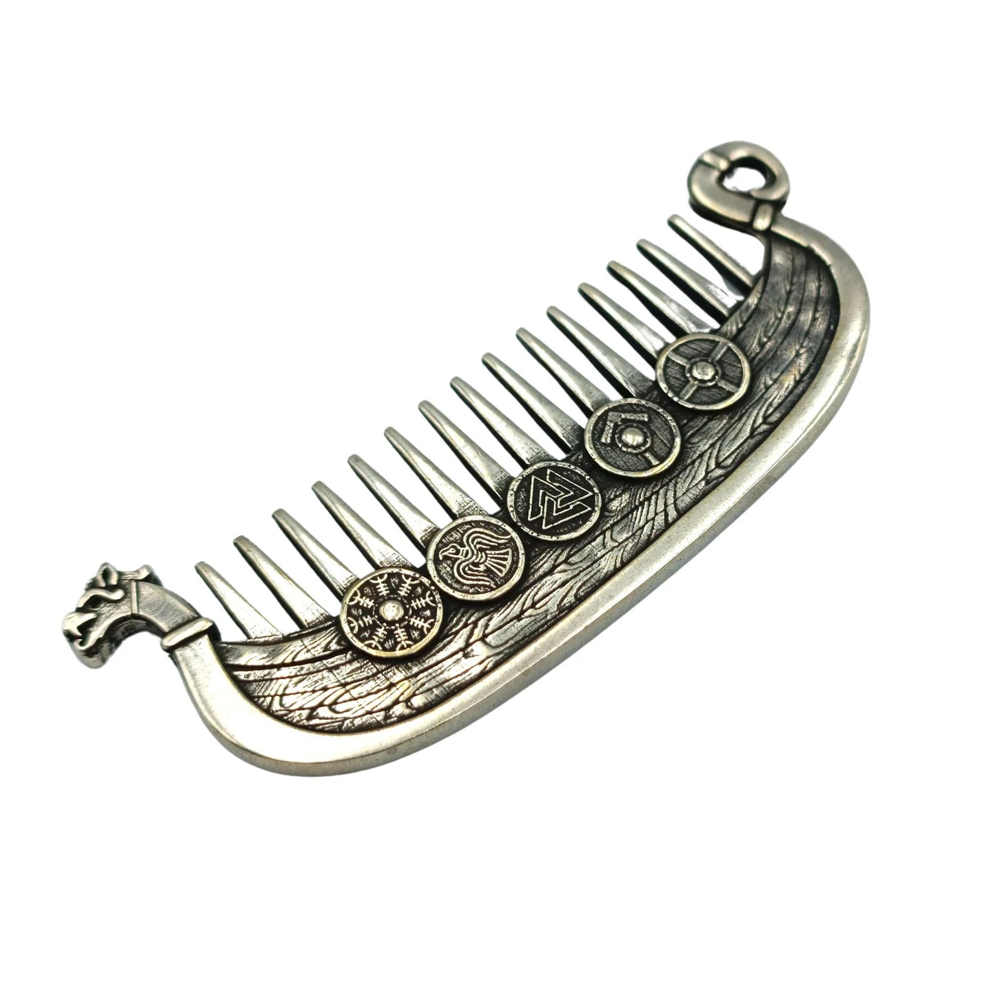 Viking ship beard care comb | Norse husband wedding gift