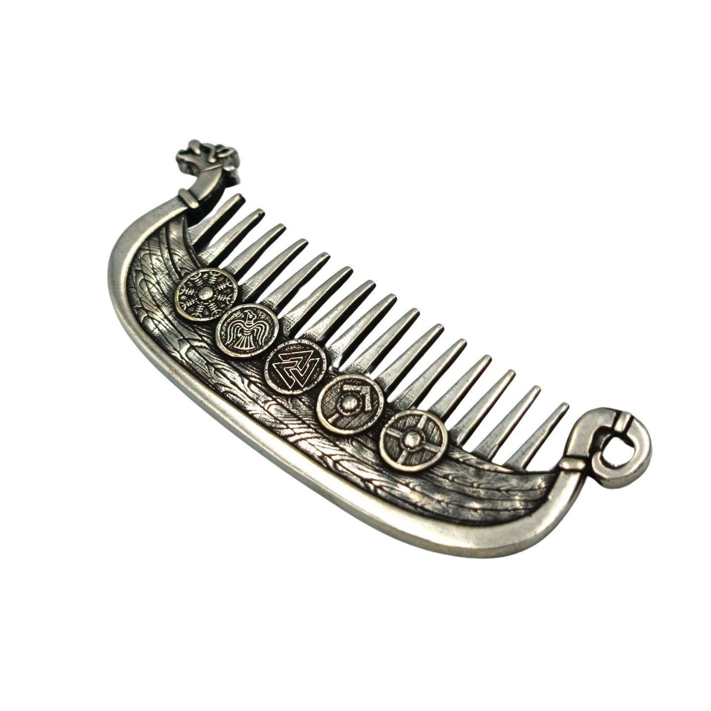 Viking ship beard care comb | Norse husband wedding gift