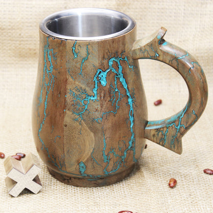 Viking Theme Beer Mug , drinking mug with handle