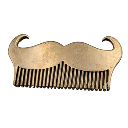 Metal custom beard comb mustache brush hipster gifts