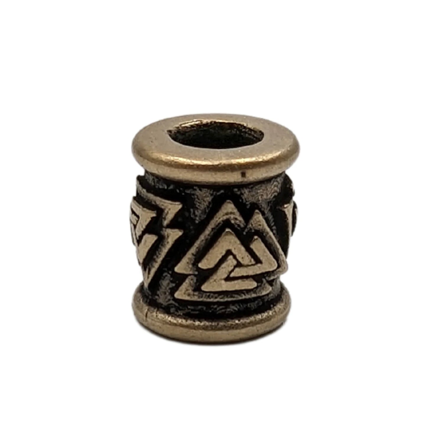 Valknut paracord bead edc beads dread norse jewelry