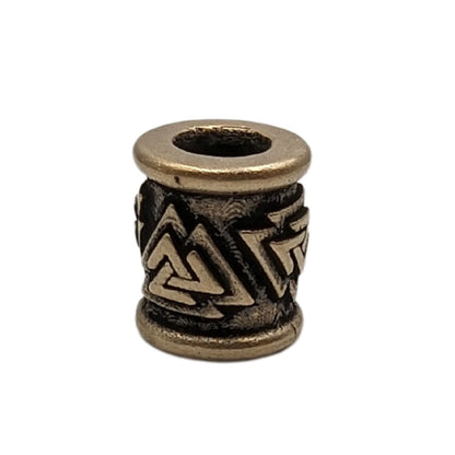 Valknut paracord bead edc beads dread norse jewelry