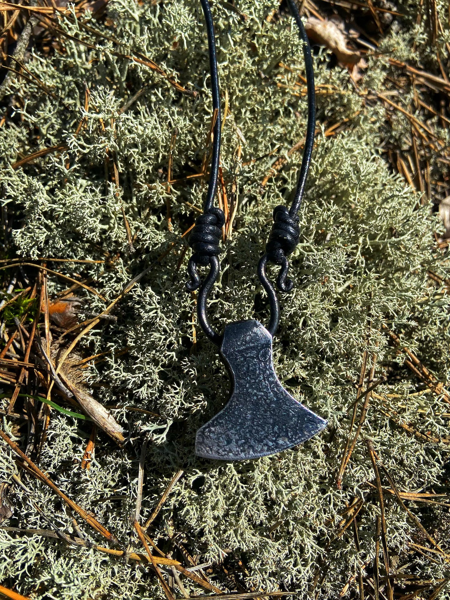 Axe Hand Forged Ax Pendant Viking pendant Scandinavian necklace Nordic