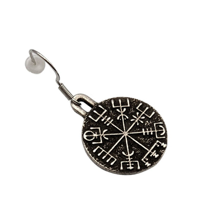 Vegvisir earrings Viking jewelry Norse pagan