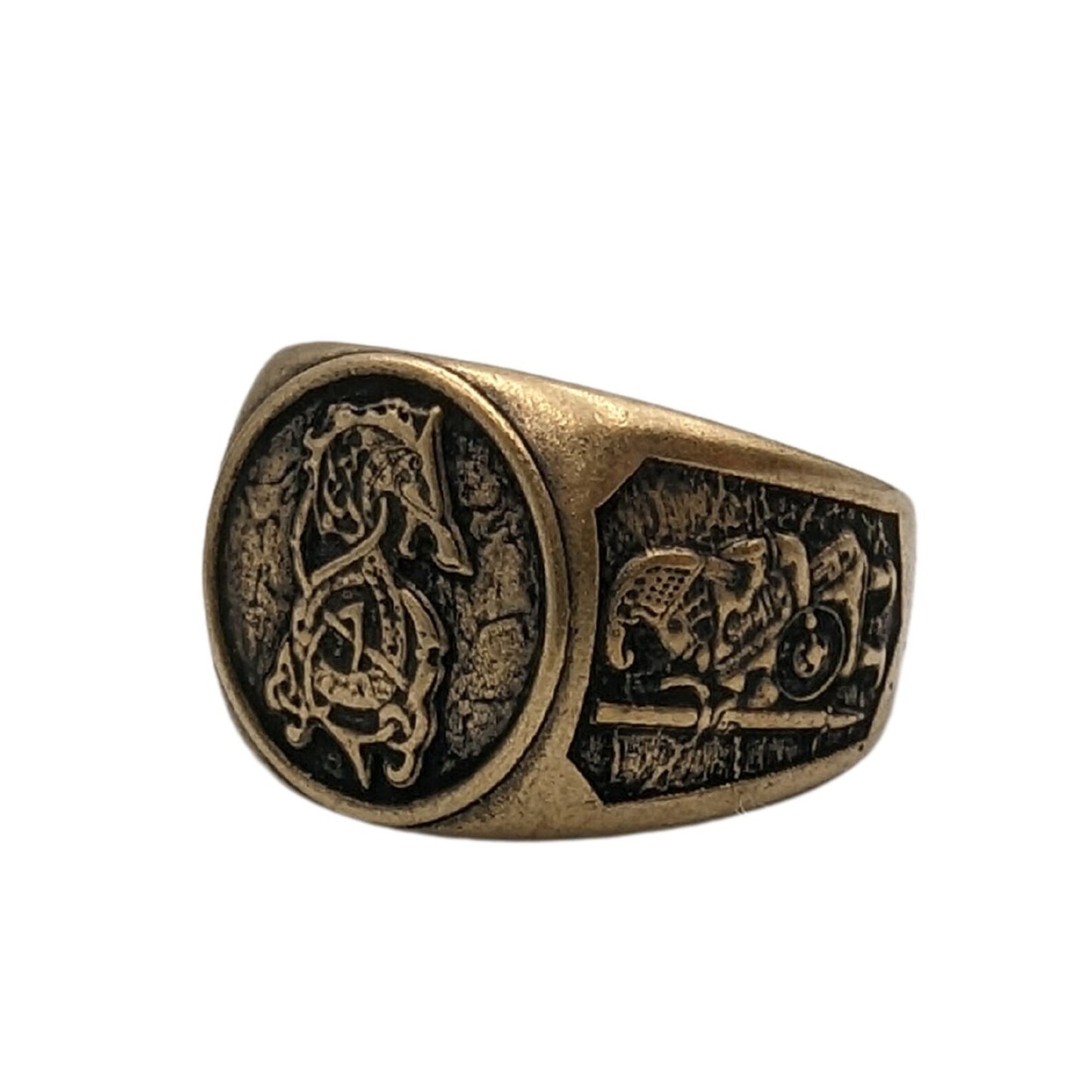 Fenrir wolf ring Norse Pagan Viking jewelry