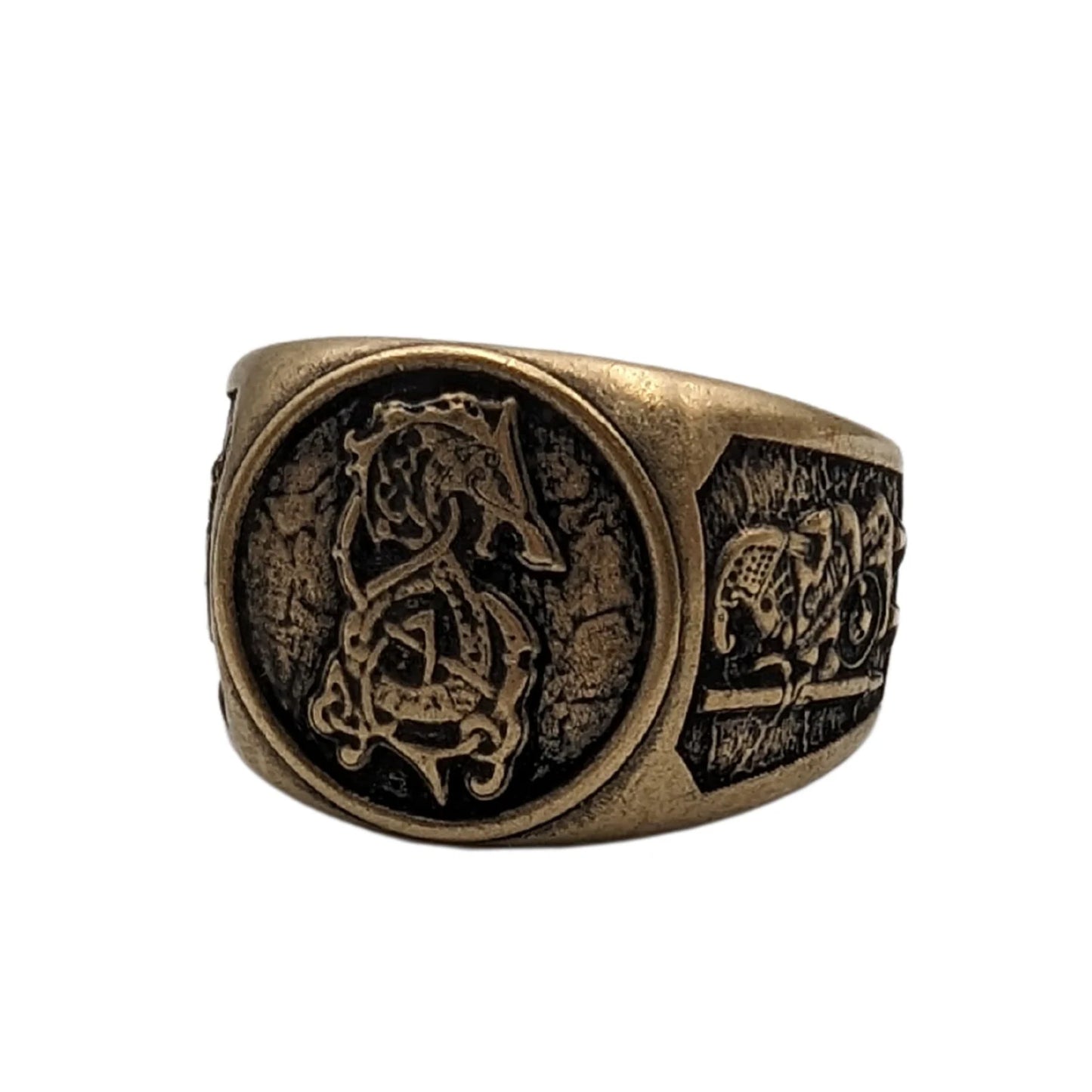 Fenrir wolf ring Norse Pagan Viking jewelry